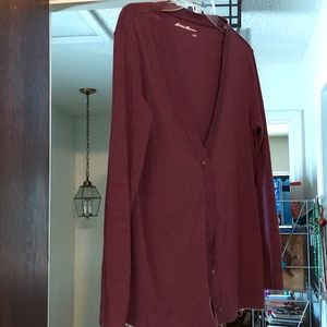 Eddie Bauer Purple Sweater petite large